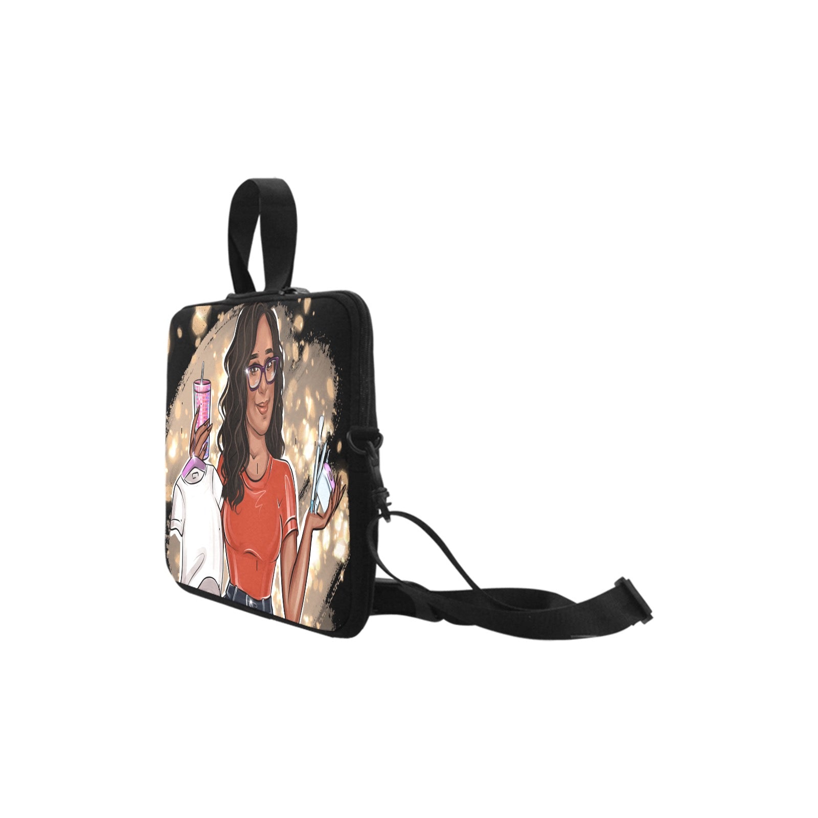 BLACK BACKGROUND Laptop Handbags 15"